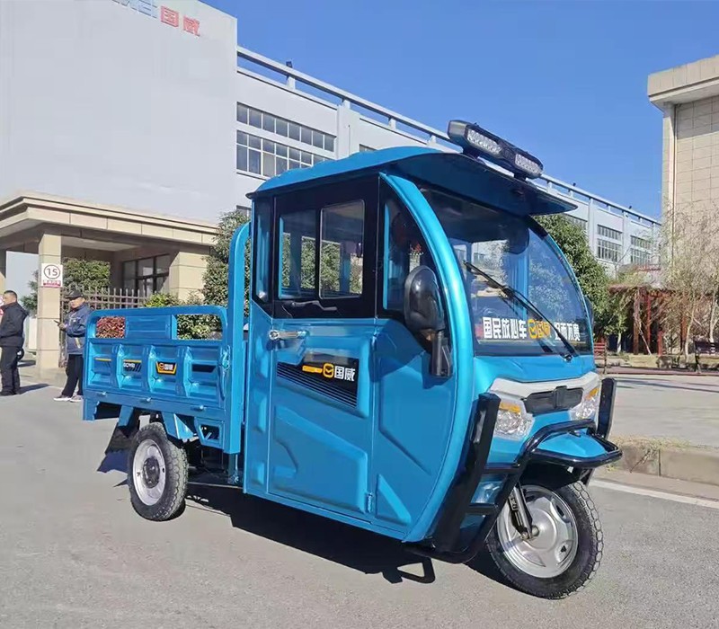 Electric Cargo Tricycle With Shed