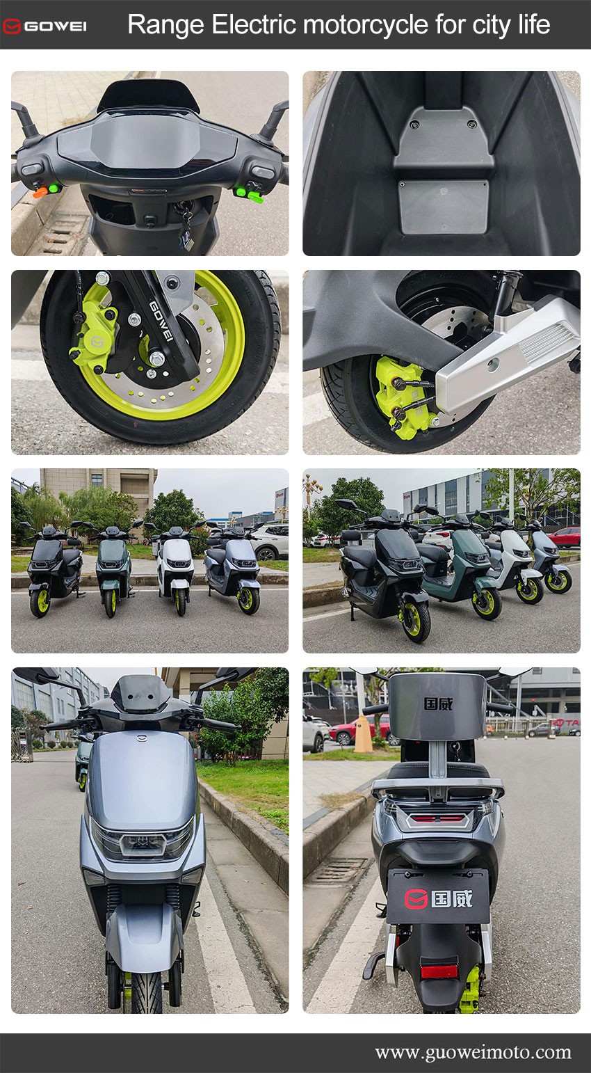 Range Electric motorcycle for city life