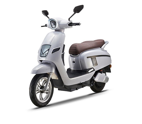 White Electric Scooter